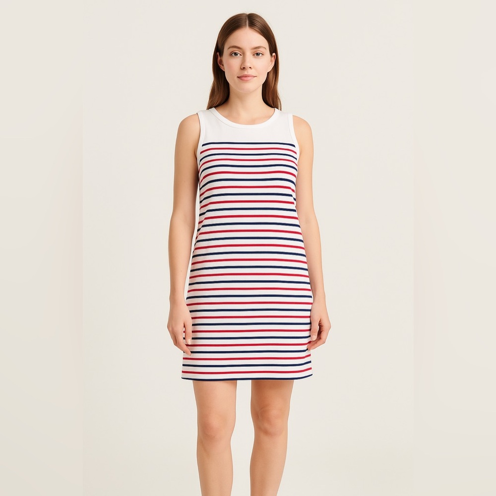 NEW Vineyard Vines 100% cotton Striped NANTUCKET Shift DRESS, L‎